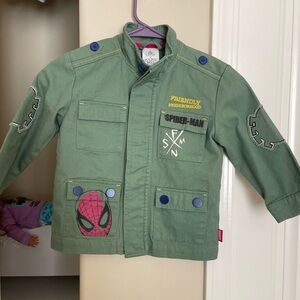 Disney Green Kids Jacket with Yellow Embroidery